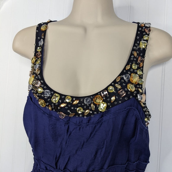 ANDREW MARC NY Jeweled Neck Bubble Dress Sz 6 - Picture 8 of 15